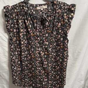 LOFT Multicolor Floral Blouse